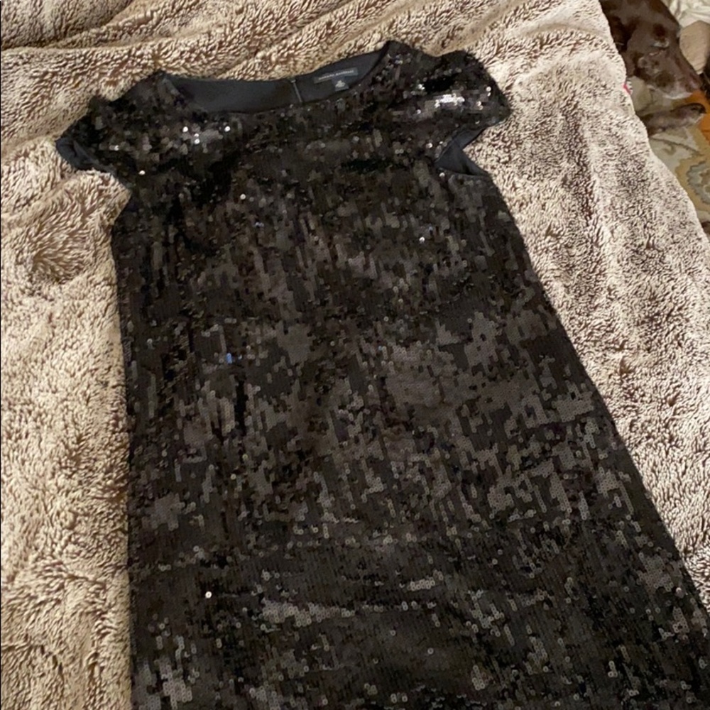 Black Sequin Cocktail Dresd